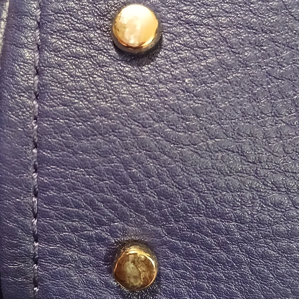 Kate Spade Cobble Hill Small Leslie Satchel Purple Pebbled Leather Crossbody - Picture 10 of 14